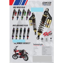 Rear Shock Absorber Extreme Series OKD ADVANCE PLUS 