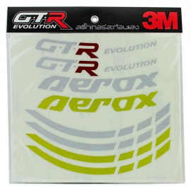 GTR WHEEL RIM STICKER for AEROX-GOLD