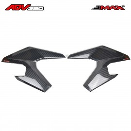 Cover Rear Foot Rest Carbon ST By.JMAX For Honda ADV350  