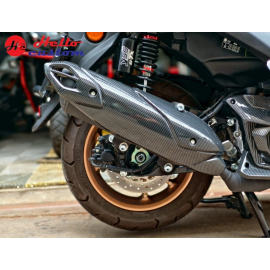 Exhaust Cover Carbon ST For Yamaha Nmax155 2025 Turbo Techmax